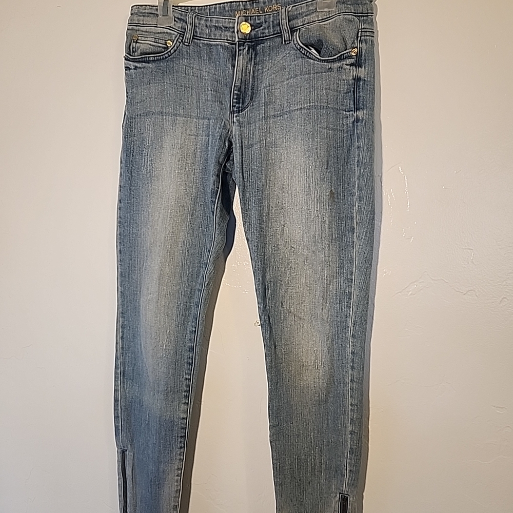 Michael Kors Women's Light Blue Skinny Jeans